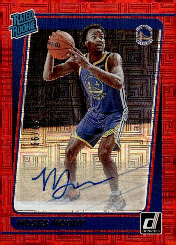2021-22 Donruss #234 Moses Moody Choice Red #/99