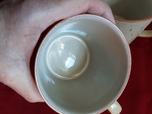DENBY STONEWARE POTTERY Veranda Cascade Beige MUGS x 2 - Picture 4 of 6