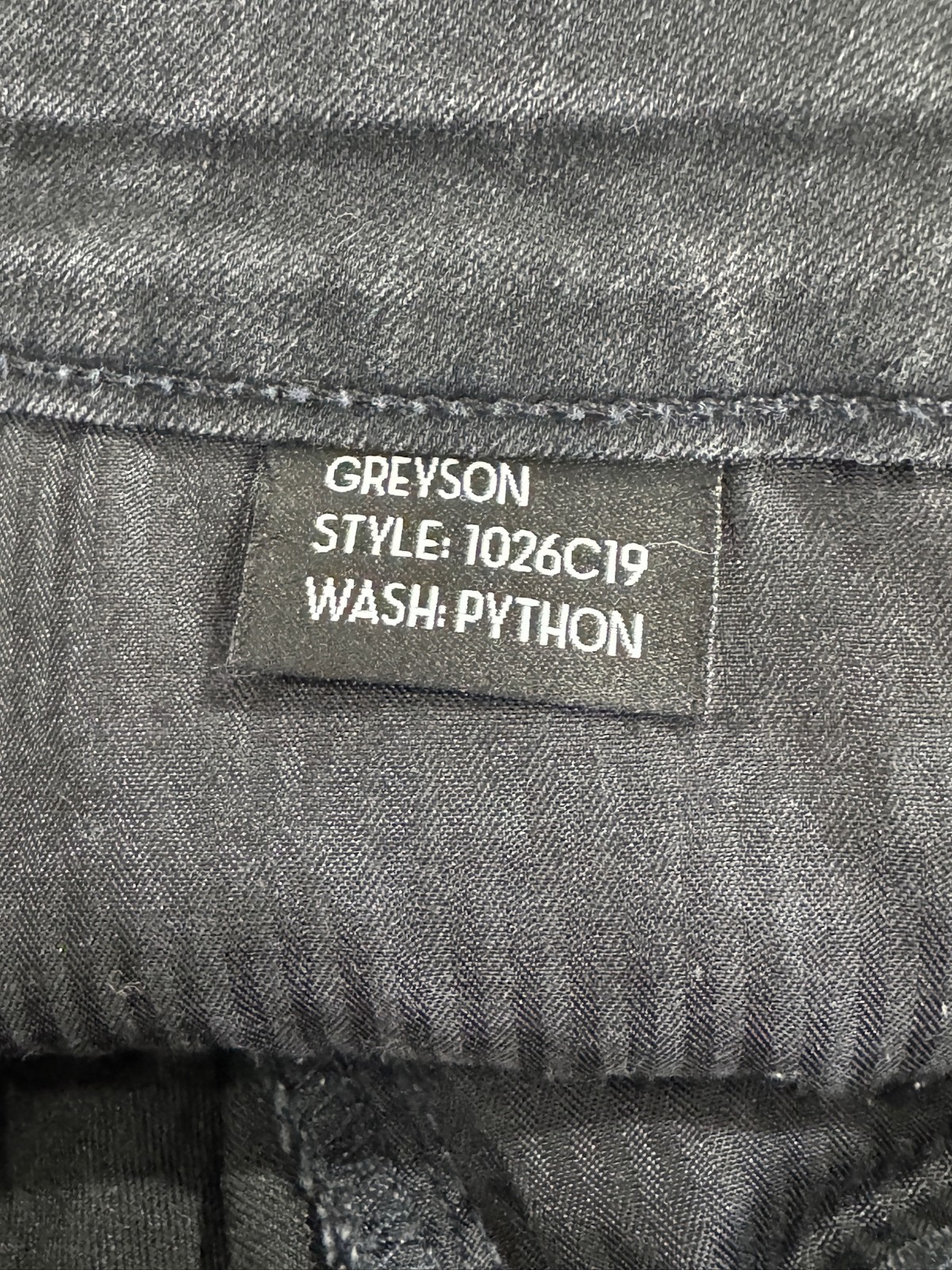 Monfrere Greyson Mens Python Gray Denim Stretch S… - image 6