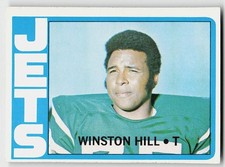 1972 Topps #295 Winston Hill FOOTBALL New York Jets