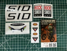 Rock Shox SID World Cup Black Box sticker decal