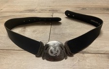 Vintage Armani Jeans Women's Waist Belt - Made in Italy - Statement Eagle Buckle