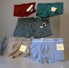 1 CALVIN KLEIN Tonal Logo Microfiber Boxer low rise trunk nb4055 30