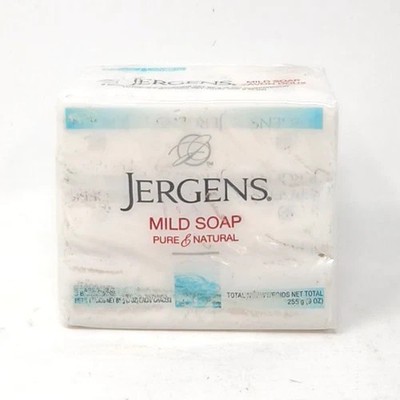 Jergens Mild Soap, 3 Bars/pk, 3 Total Bars, Sodium Tallowate 3oz EA