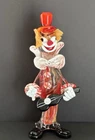 VENETIAN MURANO HAND BLOWN CRAFTED GLASS MUSICIAN CLOWN