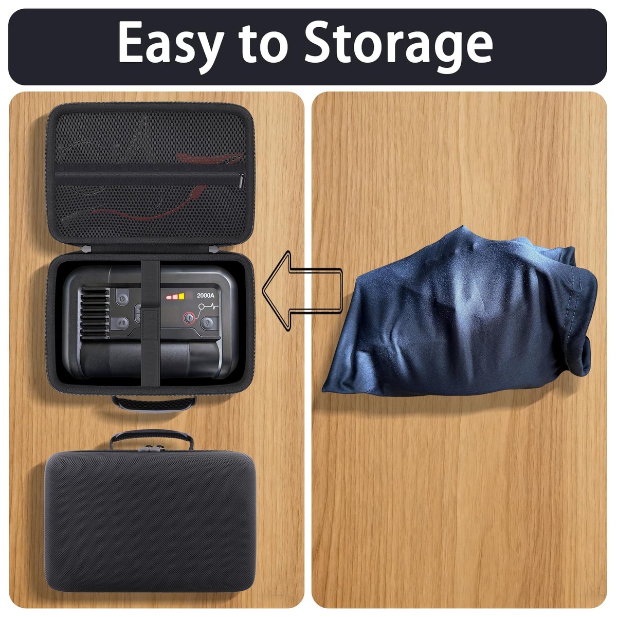 Baval Case Compatible with NOCO Boost+Air AX65 2000A Jump Starter