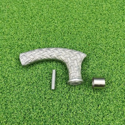 Solid Brass Textured Walking Cane Handle Vintage Cane Grip For Replacement