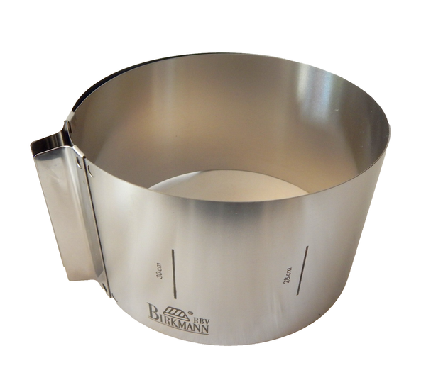 Birkmann Tortenring Kuchenring Backrahmen Edelstahl – Verstellbar Ø 18–30 Cm, 10-image