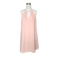 Zara Basic Mini Strappy Dress Women’s Medium Blush Pink Halter Sleeveless Lined