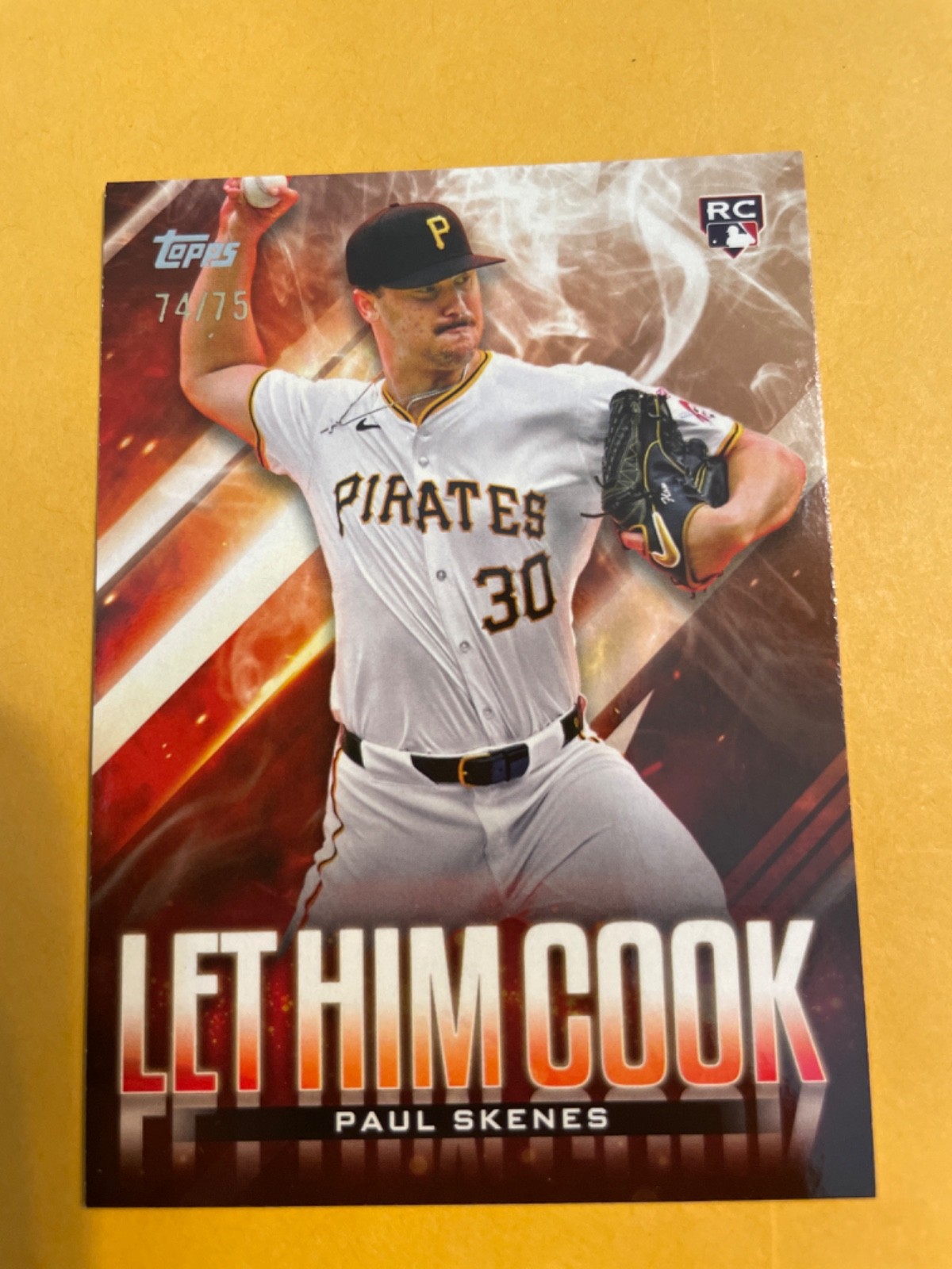2024 Topps Update Series - Let Him Cook Gold #LHC-12 Paul Skenes 74/75 (RC)