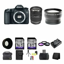 Canon EOS 70D SLR Camera w/18-200mm Lens 24GB Package