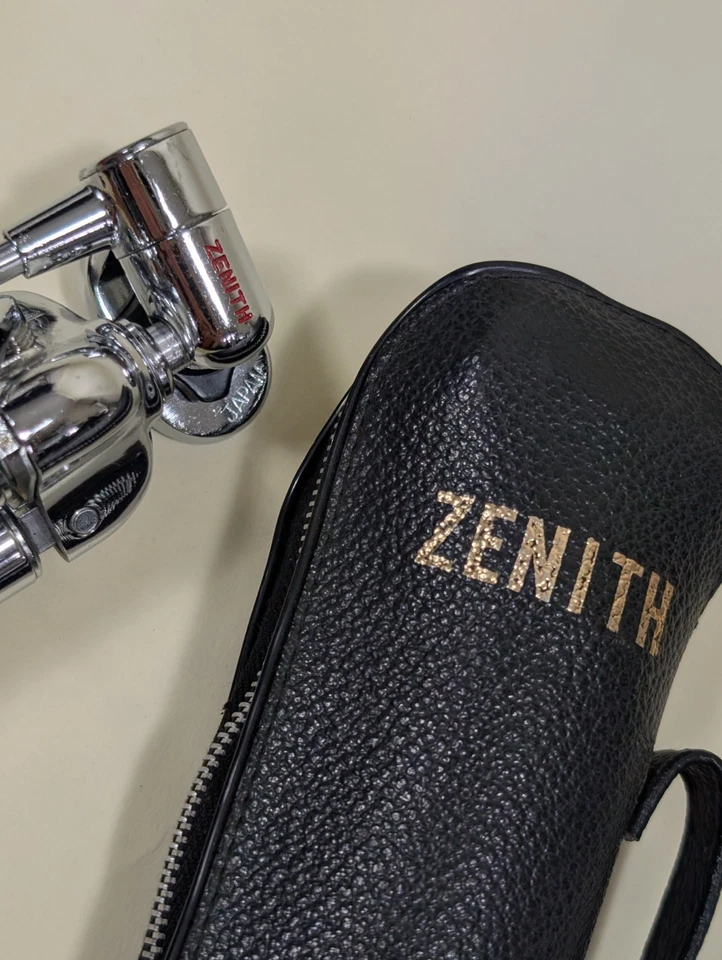 Vintage Zenith Tripod Metal With Leather Case - Image 3 of 4