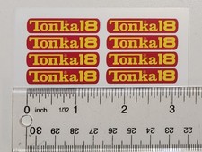 Tiny Tonka 18 Fire Rescue Truck Set Of 8 Replacement Stickers