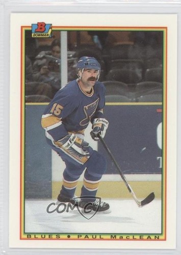 1990 Bowman Tiffany Paul MacLean #18 card