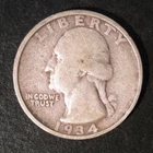 1934 Washington Silver Quarter - Double Die Obverse