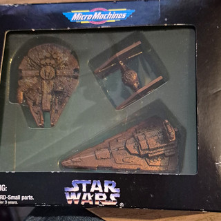 Galoob Star Wars Micro Machines Millennium Falcon TIE Fighter Star Destroyer Set