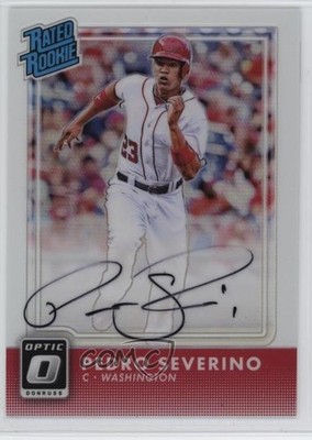2016 Donruss Optic Rated Rookies Holo 127/150 Pedro Severino Rookie Auto RC ok2