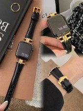 Leather Loop Correa for Apple Watch Band 11/10/9/8/7/6/5/4/3 38mm 40mm 41mm 42mm