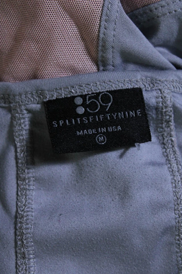 Top deportivo Splits 59 para mujer manga larga cuello redondo gris talla M Foto 4 de 4