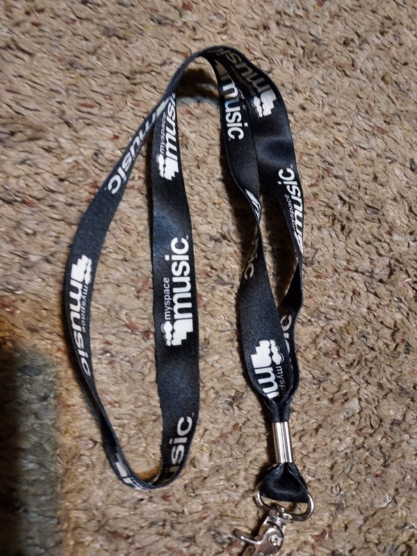 Myspace Music Lanyard rare social media collectible