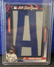 2026 Topps Series 1  Maikel Garcia ASG In the Name Relic 1/1 Nameplate Letter A