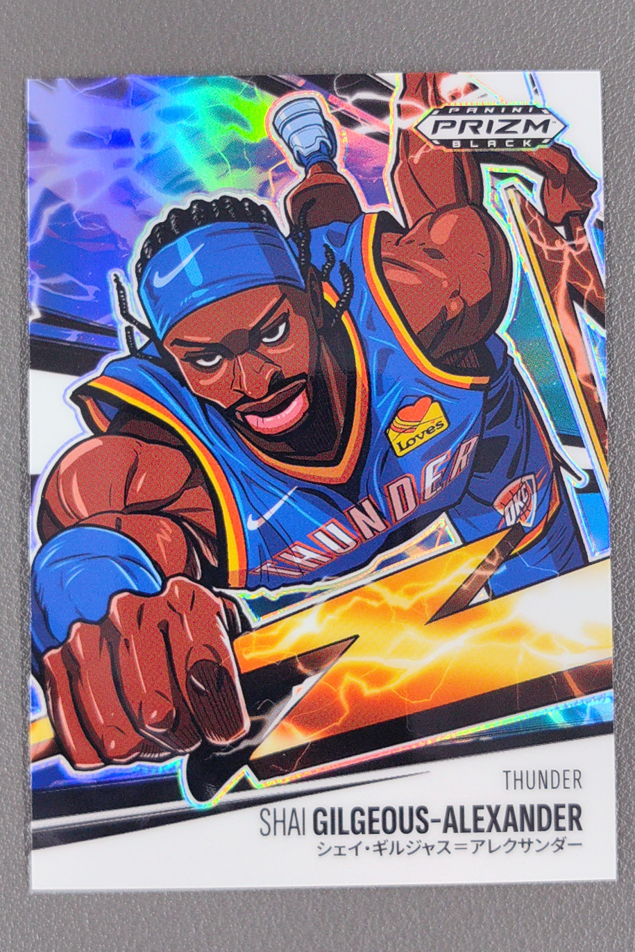 2024-25 Panini Prizm Black Shai Gilgeous-Alexander Manga SSP Case Hit MVP OKC