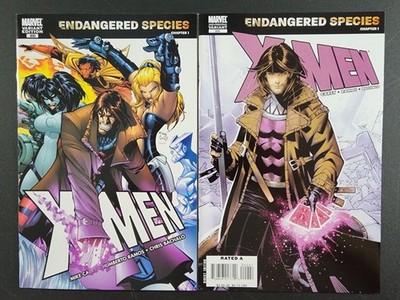 X-Men #200  NM  1st Print Ramos Variant & 2nd Print Bachalo  Gambit Covers  2007