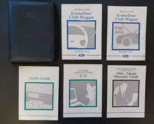 1998 Ford Econoline Club Wagon Owners Manual Set With Case OEM