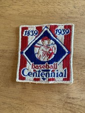 1939 Baseball Centennial Uniform  Patch Original