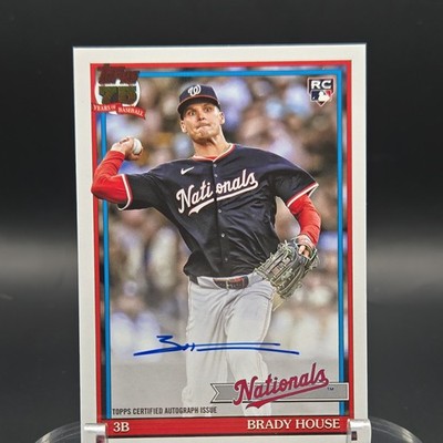 Topps Series 1 Brady House Nationals #91A-HOU Autograph Rookie 1991 Insert