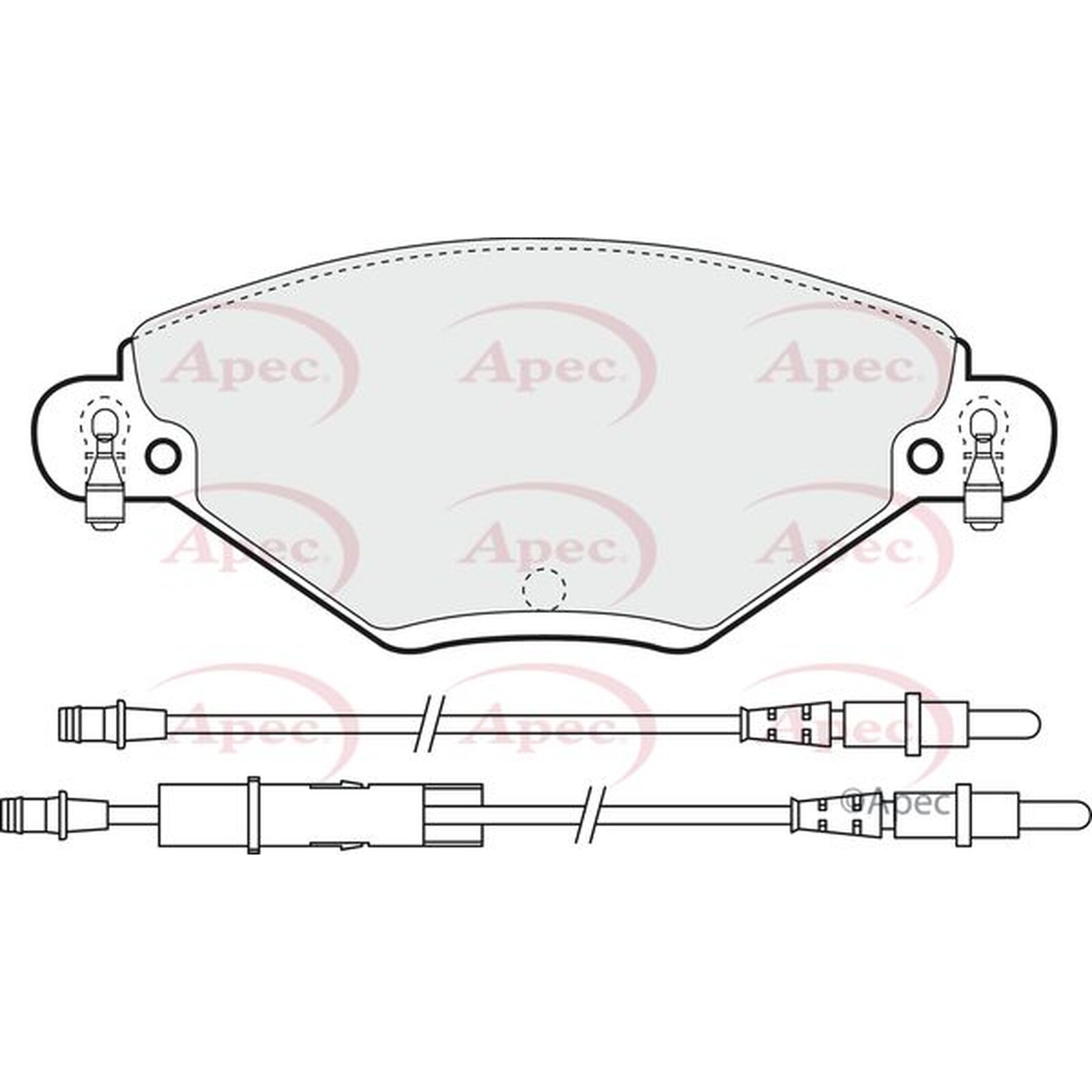 Apec Brake Pads PAD1259 - High Quality Precision Engineered Part
