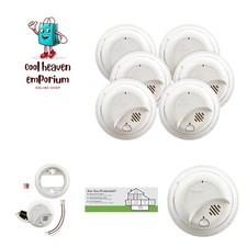 BRK Hardwired Smoke Detector with Battery Backup, 6-Pack