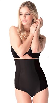 Body Hush Womens Catwalk High Waist Panty Black 3X Large