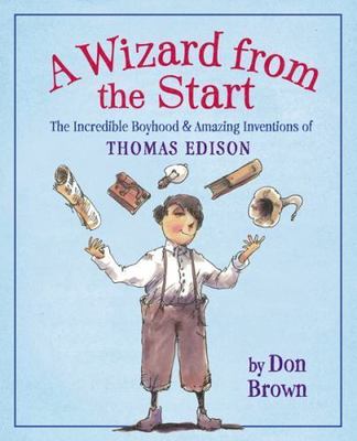 A Wizard from the Start: The Incredible Bo- 9780547194875, hardcover, Brown, new