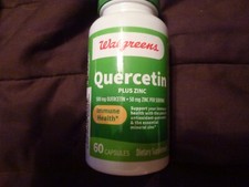 Walgreens Quercetin 500mg plus Zinc 60 Veg Ca...