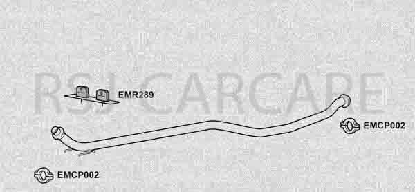 Klarius PG839M Exhaust Centre Pipe 308 1.6HDI ESTATE 08>
