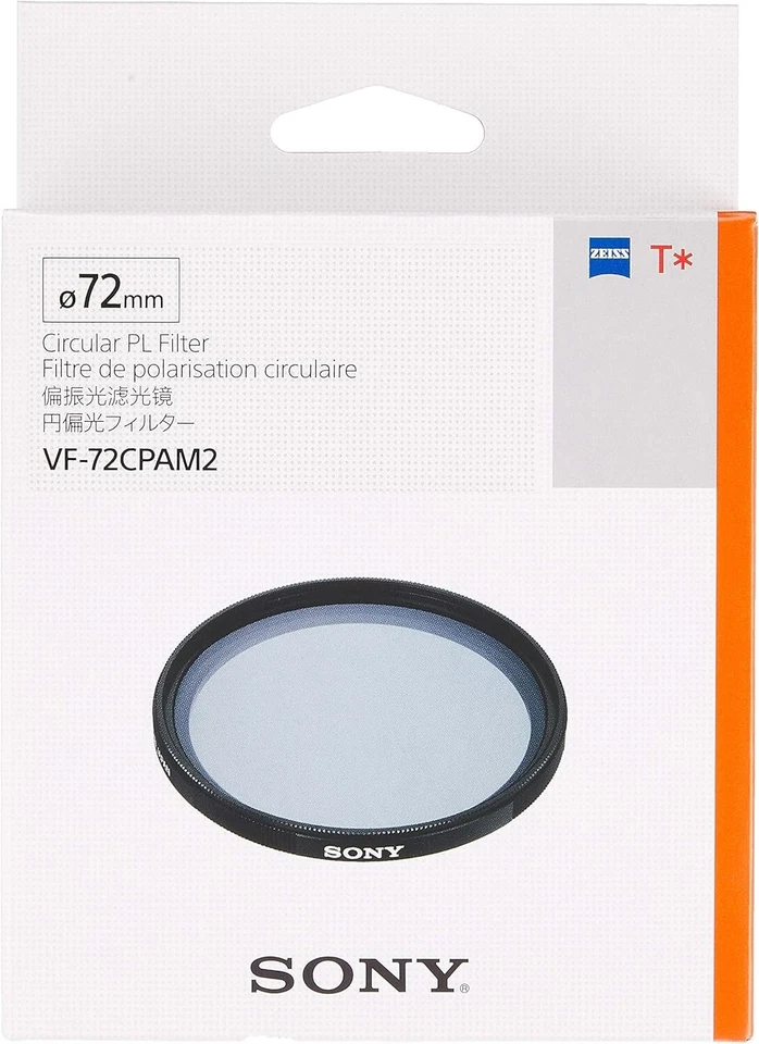 SONY 72mm Circular Polarizer Filter VF-72CPAM2 Carl Zeiss New F/S - Image 2 of 4