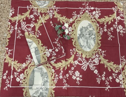Yves Delorme Paris 2er-Pack Pariser rot mehrfach französisches Boudoir 25""x31"" Kissenbezüge