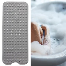 Non-Slip Bath Tub Mat (40 X 16)Inch Extra Long Antibacterial Bathroom Shower Mat
