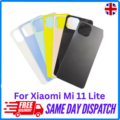 Xiaomi Mi 11 Lite 4G+5G Ersatz Backglas Akkudeckel mit Kleber