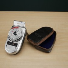 Vintage Sekonic Auto-Leader Model L 38 Light Meter With Case NEEDLE BARELY MOVES