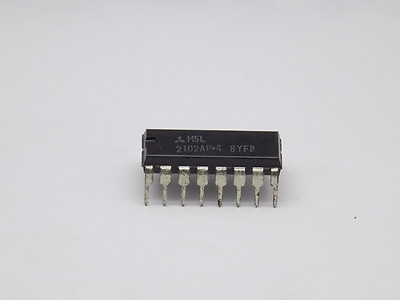 1x Mitsubishi M5L2102AP-4 Static Ram SRAM,1KX1,MOS,Plastic DIP-16