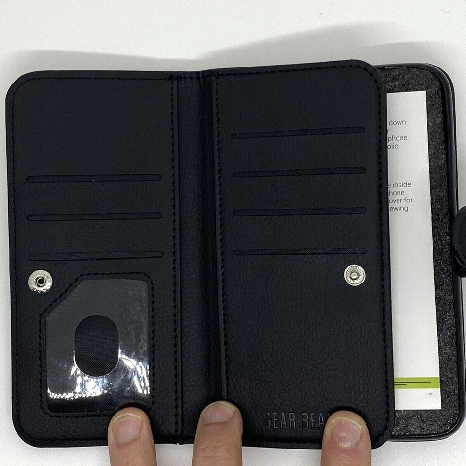 全新磁性翻盖皮革可拆卸钱包式保护壳 适用于三星 S8 Plus - 黑色 — 第 2/4 张图片