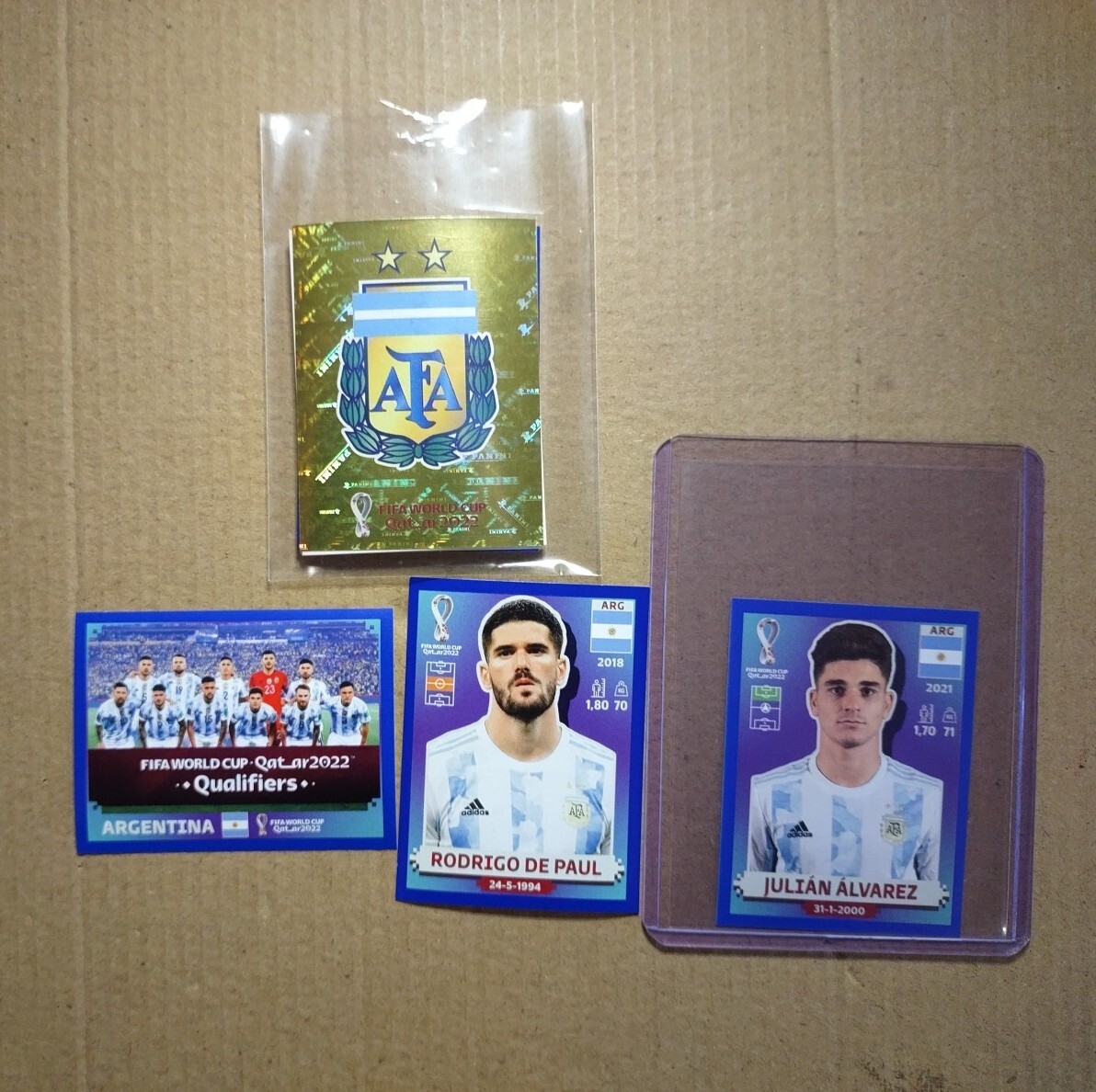 Argentina Full Team Set Panini 2022 FIFA World Cup Qatar Stickers