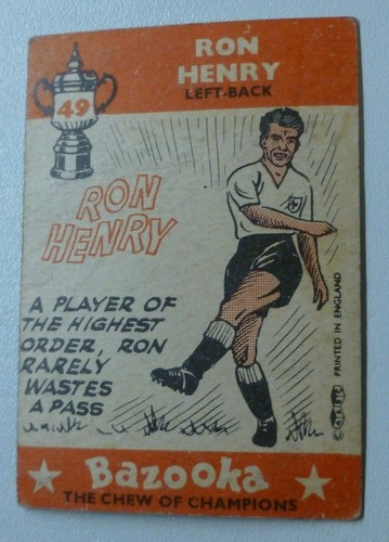 A. & B. C. Gum 1962 Footballers ( Bazooka ) Odd Cards LAST ONE see Menu - Picture 21 of 35