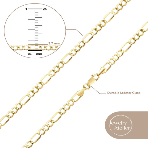 Goldkette Halskette Sammlung - 14K massiv Gelbgold gefüllt  - Bild 8 von 9