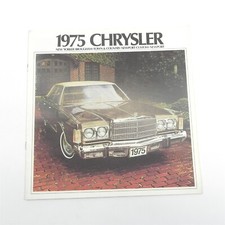 VINTAGE 1975 CHRYSLER DEALERSHIP SALES BROCHURE SPECIFICATIONS INFORMATION
