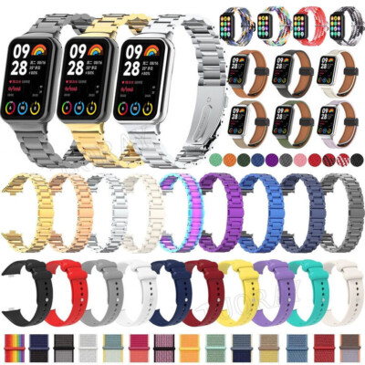 Für Redmi Watch 4 Smartband Metal Silikon Edelstahl Leder Nylon Armband Ersatz