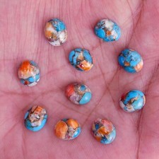 Natural Oyster Copper Turquoise Oval 6x8 mm to 18x25 mm Cabochon Loose Gemstone