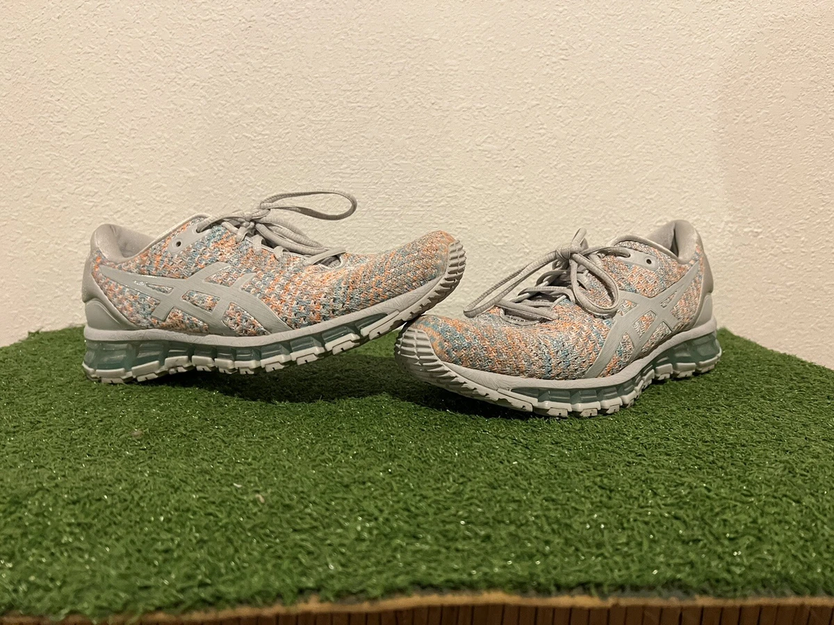 Size 8.5 ASICS GEL Quantum 360 Knit Aruba Blue Glacier Gray